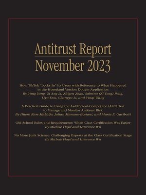 cover image of Antitrust Report